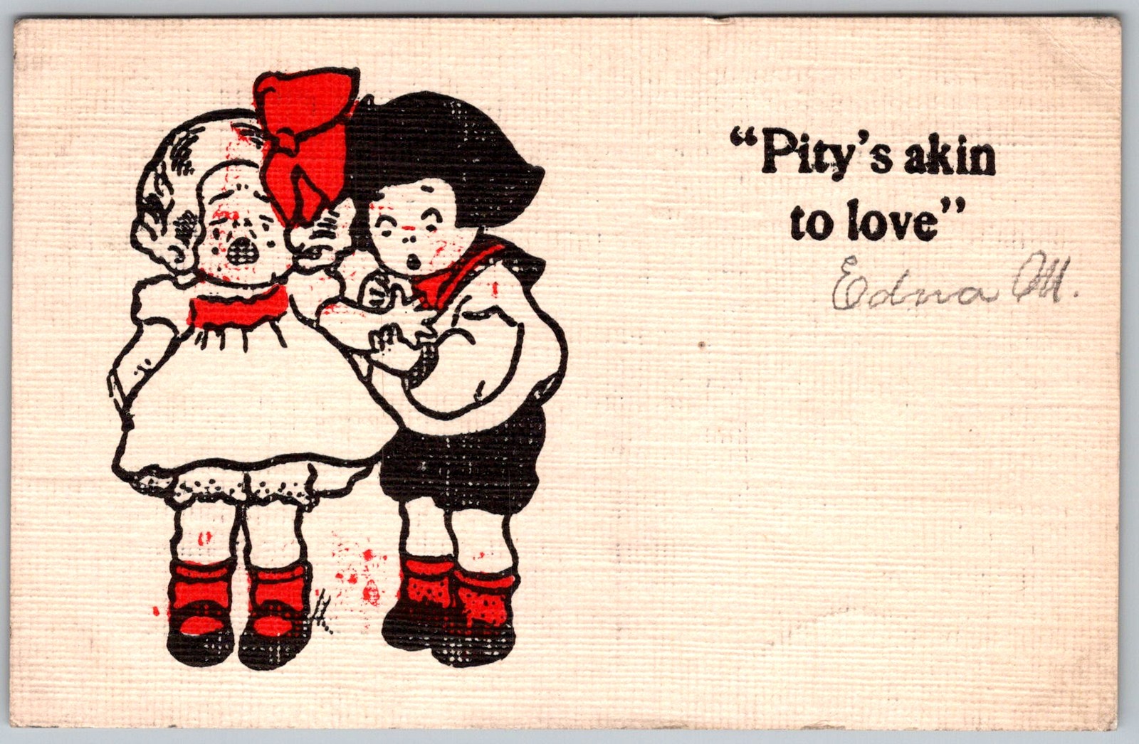 Antique Postcard Pitys Akin To Love Provo, UT 1910s