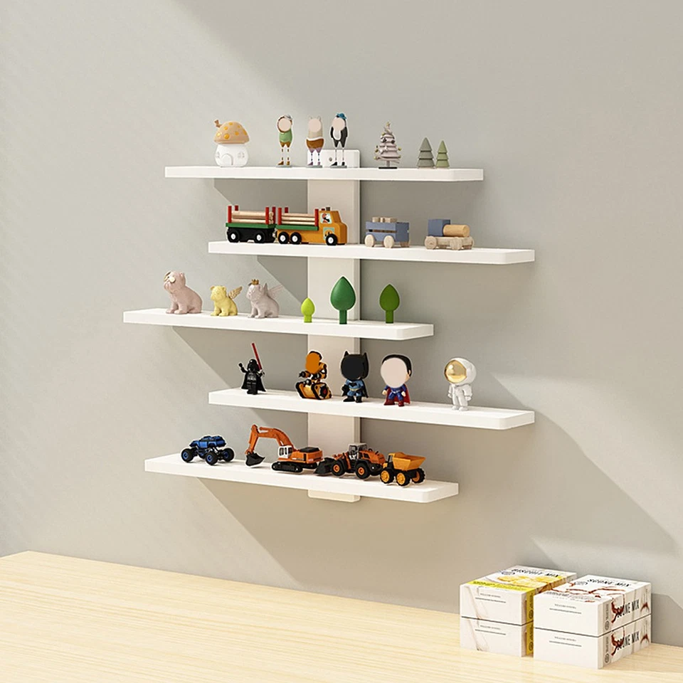 Floating Shelves for Wall, Small PVC Display Rack for Collectibles-Figures, Toy - Image 2 of 4