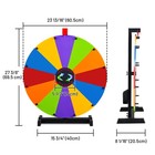 WinSpin 24" Tabletop Modular Prize Wheel w/ 12 PCS Backup Panels Blue Orange — photo 9