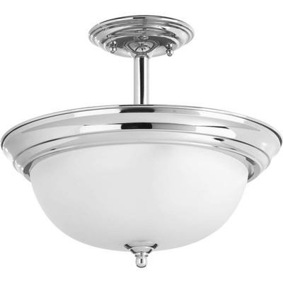Progress Lighting 2-Light Ceiling Light Semi-Flush Mount Or Hanging Ceiling