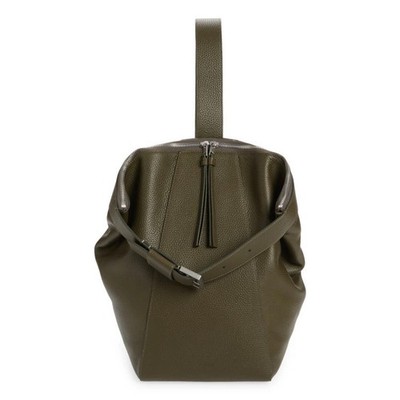anouck sling leather backpack allsaints ALLSAINTS Anouck Leather Sling Bag Backpack Olive Green Crossbody Boho All  Saint