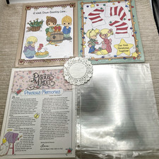 1999 Precious Moments Sealed Scrapbooking Pages Sheet Protectors Paper Doilies