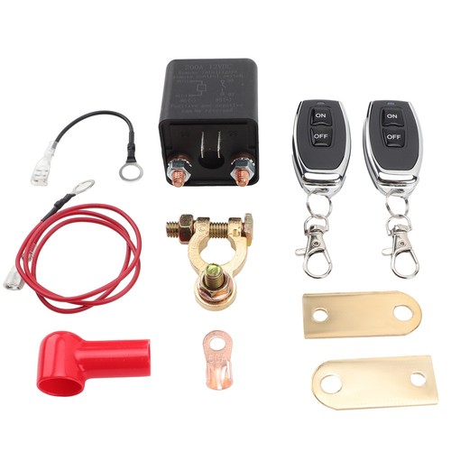 12V Wireless Dual Remote Car Battery Disconnect Relay Master Kill Cut-off Switch - Picture 3 of 13