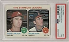 1973 Topps #67 Nolan Ryan - Steve Carlton Strikeout Leaders PSA 7 Near Mint
