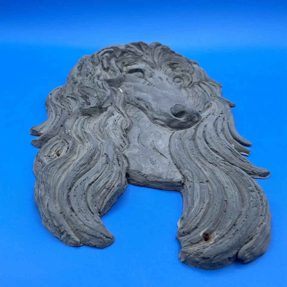 *RARE* KAY FINCH AFGHAN HOUND BAS RELIEF HEADSTUDY FOR KAY'S OWN PATIO TABLE - Image 2 of 4