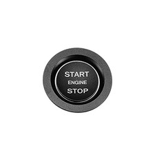Engine Start Stop Button Cover Kit One Click Push Start Button Trim Black