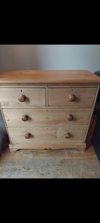 Antique Pine Chest Of Drawers