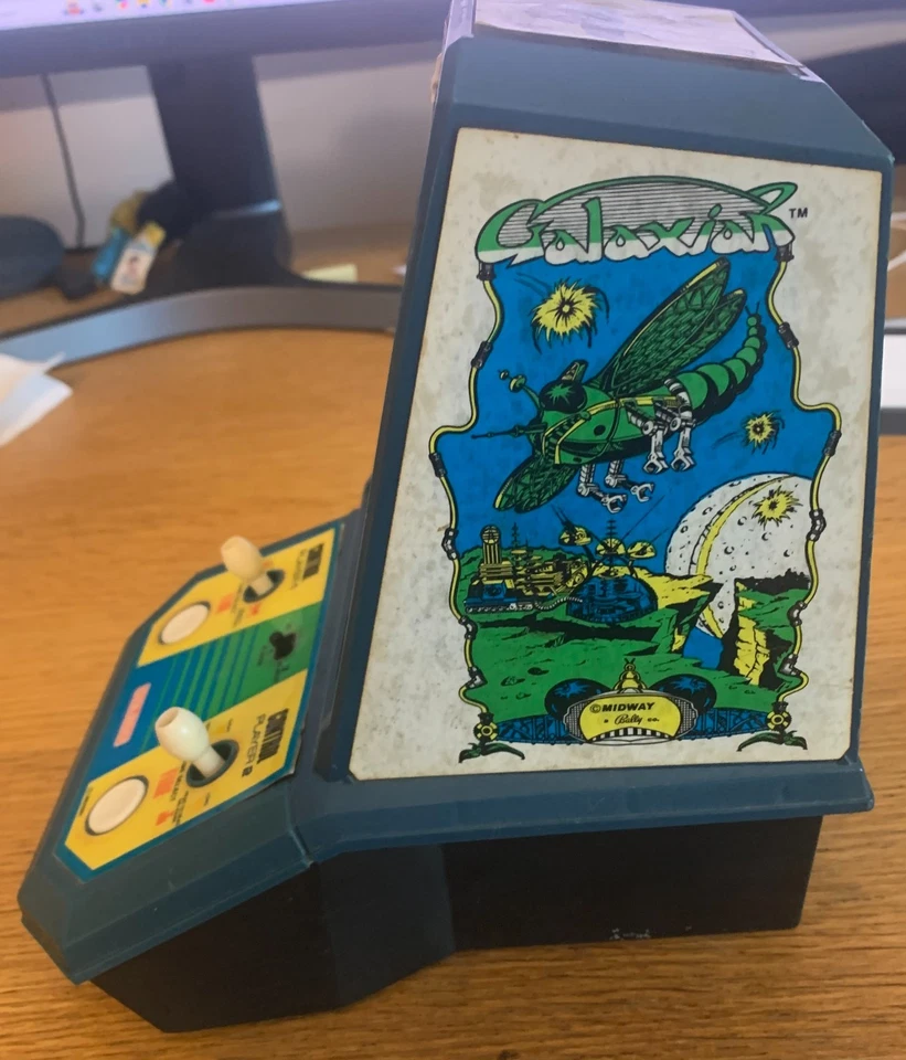 MINI VIDEOJUEGO ARCADE COLECO GALAXIAN DE COLECCIÓN 1979 PROBADO A MITAD DE CAMINO FUNCIONA Foto 4 de 4