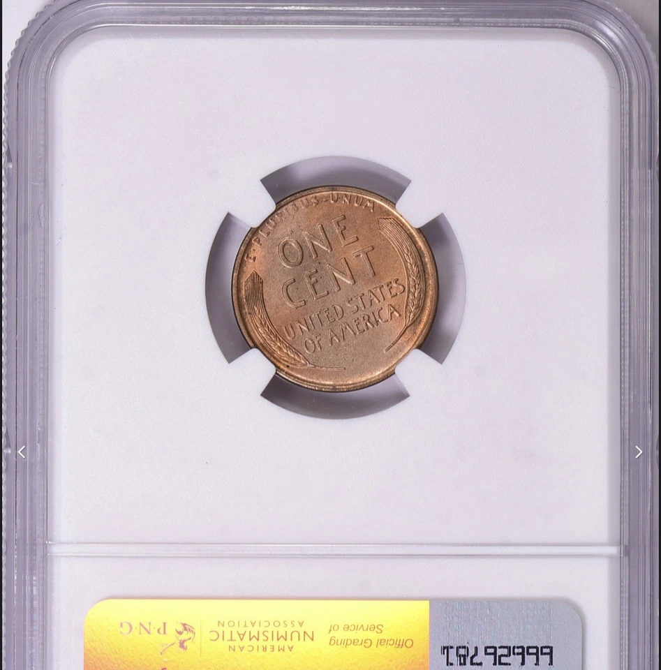 1911 D Lincoln Wheat Cent NGC MS64 RB - Image 2 of 2