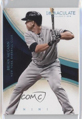 2014 Panini Immaculate Blue 5/10 Brian McCann #87 0f8