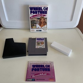 WHEEL OF FORTUNE Nintendo NES, featuring Vanna White, Complete with Styrofoam