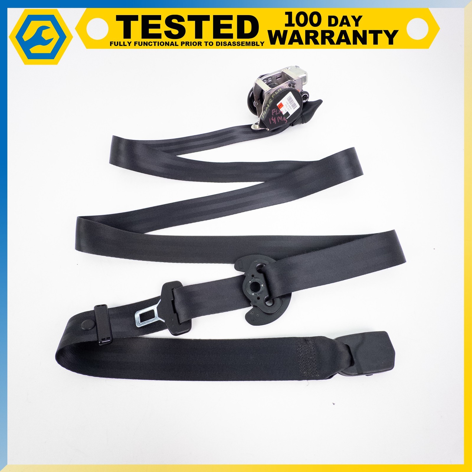 14-19 MASERATI QUATTROPORTE FRONT LEFT DRIVER SIDE SEAT BELT RETRACTOR OEM