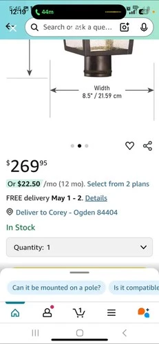 Minka-Lavery 72176189 Irvington Manor Outdoor Wall Light Chelesa Bronze - Picture 4 of 5