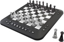 Smart AI Chess Set, Electronic Board Game, LEDs, Rechargeable, Beginner/Advanced