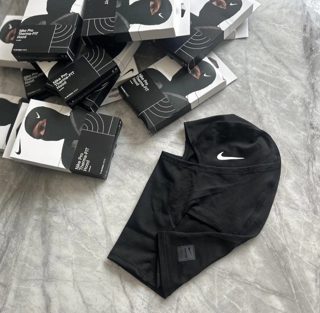 Nike Pro Therma-Fit Hyperwarm Hood Ski Mask Black | eBay