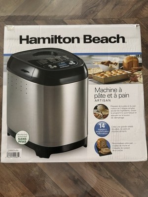 Hamilton Beach Digital Electric Bread Maker Machine Artisan and Gluten