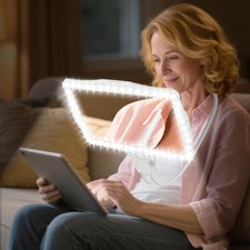 Large 10X Rechargeable Magnifying Glass for Reading with Light Hands Free Mag...