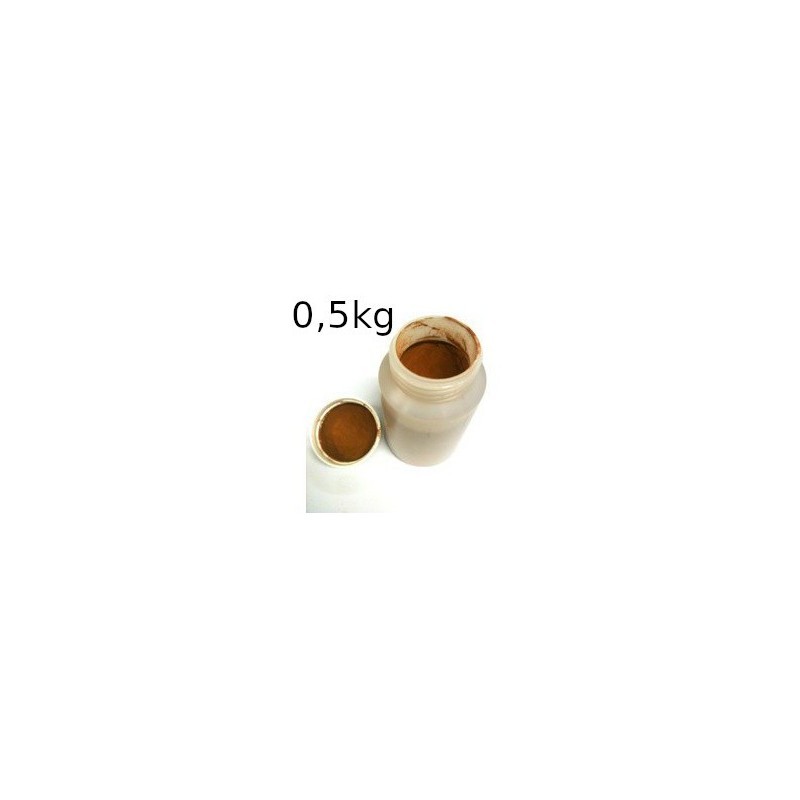Poudre plastifiant plomb marron clair en pot de 500g
