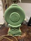 Vintage Green And Gold Ceramic Buddha Lamp — photo 3