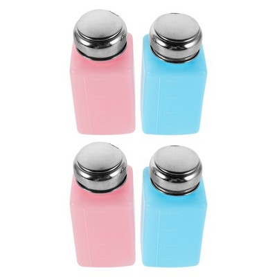 4 Pcs Refillable Alcohol Container Empty Dispenser Anti Static Solvent