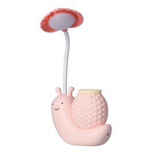 LED Desk Lamp With Pen Holder Multiple Function USB Charging Cute Desk Light For