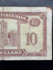 Hong Kong 10 Dollars Banknote ND 1962-1970 Chartered Bank Pick 70c VG — photo 6