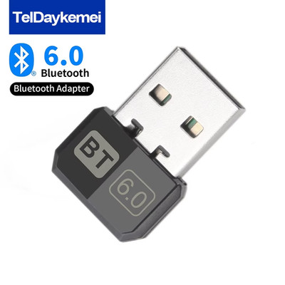 Bluetooth 6.0 USB Adapter Dongle für PC Kabellos Maus Tastatur Audio Win7-11