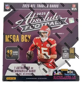2025 Panini Absolute Football Trading Card Factory Sealed Mega Box