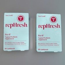  2   RepHresh Pro-B Probiotic Feminine Supplement, 30 Count EXP 04/2027 