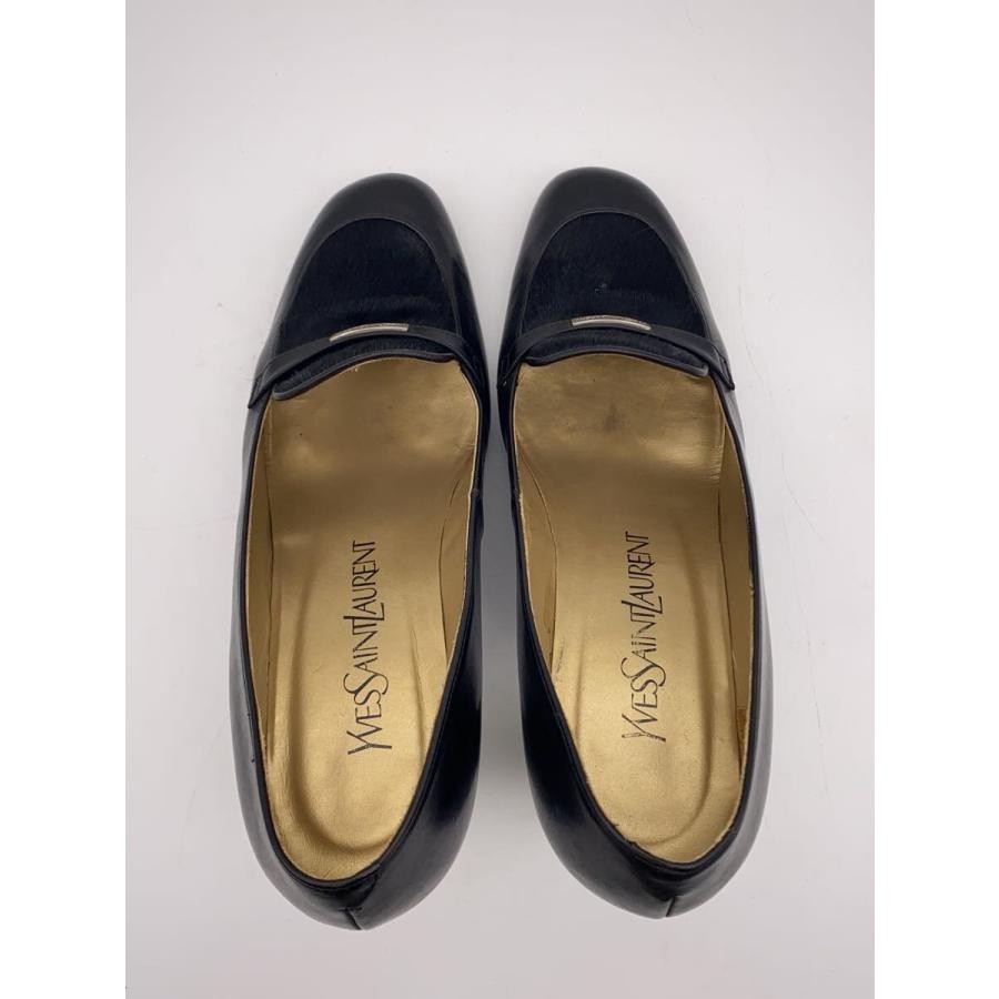 Decolte Yves Saint Laurent YSL tacco EU 36 pelle nera dal Giappone 101536K Authen