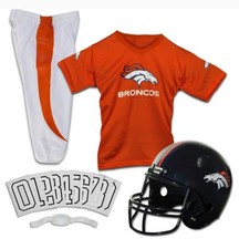 Franklin Sports Denver  Uniform Set Youth NFL Football Kids Small
