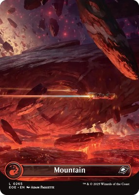 5x Galaxy Foil Edge of Eternities Celestial Land Set EDH Magic the