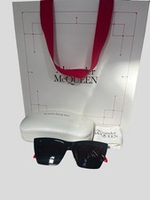 Image of Alexander McQueen cat eye sunglasses AM0299S In Black And Red