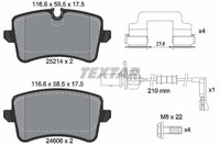 Textar Bremsbelagsatz Scheibenbremse Q+ 2521413 FüR Porsche Macan 95B 95BAU1 GTS