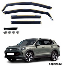 Windabweiser Getönt Regenabweiser Passend Für VW Tiguan 3 III 2024-2026 /4-Tlg