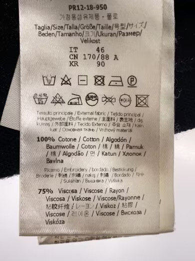 FENDI/Polo shirt/Size 46/Cotton/Black/FY0925 A4SE thumbnail 4