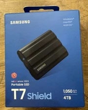 SAMSUNG T7 Shield 4TB 2.5" USB 3.2 Gen 2x2 3D NAND External SSD - MU-PE4T0S/AM