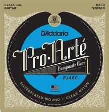D'Addario EJ46C Pro-Arte Composite Classical Guitar Strings, Hard Tension
