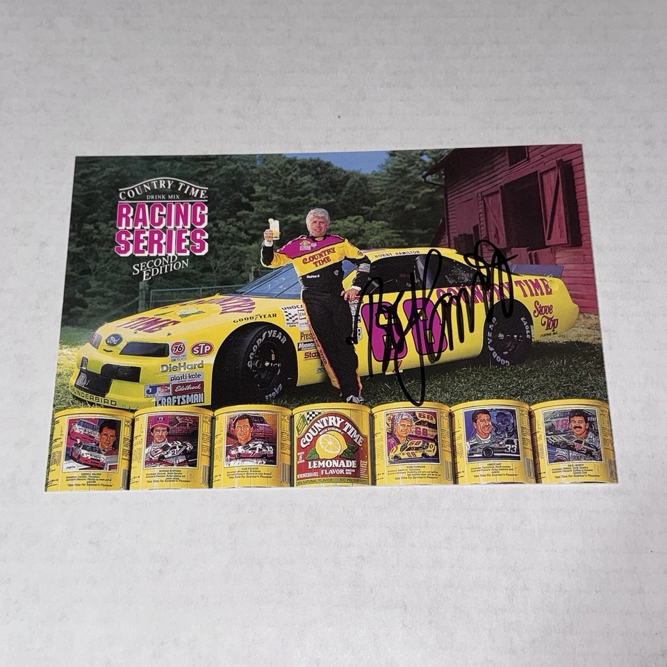 (9) LOTE KODAK FOTOS VINTAGE DE HÉROES NASCAR firmadas por Bobby Hamilton 1993-2000 BGN NUEVO CON ETIQUETAS Foto 3 de 4