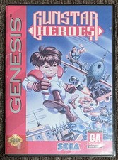 Gunstar Heroes Sega Genesis 1993 In Box Case Missing Manual Box Authentic Tested