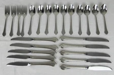 WM A Rogers Oneida Summer Mist Autumn Glow Stainless Flatware 24 Piece Mixed Lot