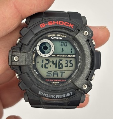 G-SHOCK（定価25000円程） Vintage Casio G-Shock 47mm G-2500 2266 Black Data Memory Watch