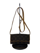 LOUIS VUITTON Pochette Twin PM Monogram Canvas PVC BRW