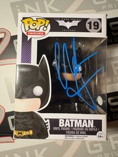 Christian Bale Signed Batman Funko Pop! Autograph ACOA - Batman The Dark Knight
