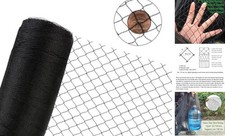 25X50 FT Bird Netting for Chicken Coop, 1 in Mesh, Woven Chicken 25x50FT-1inch
