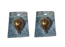 Set 2 Bronze Finials Cassidy West Baroque Finials Drapery Hardware  713-05
