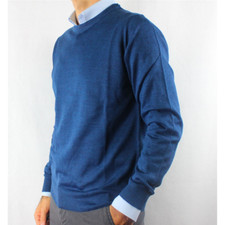 GOLF UOMO GIROCOLLO 80% LANA MERINOS MADE IN ITALY UNITO 5 COLORI