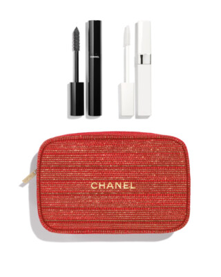 CHANEL LIMITED EDITION HOLIDAY 2022 GO TO EXTREMES MASCARA GIFT SET POUCH NEW
