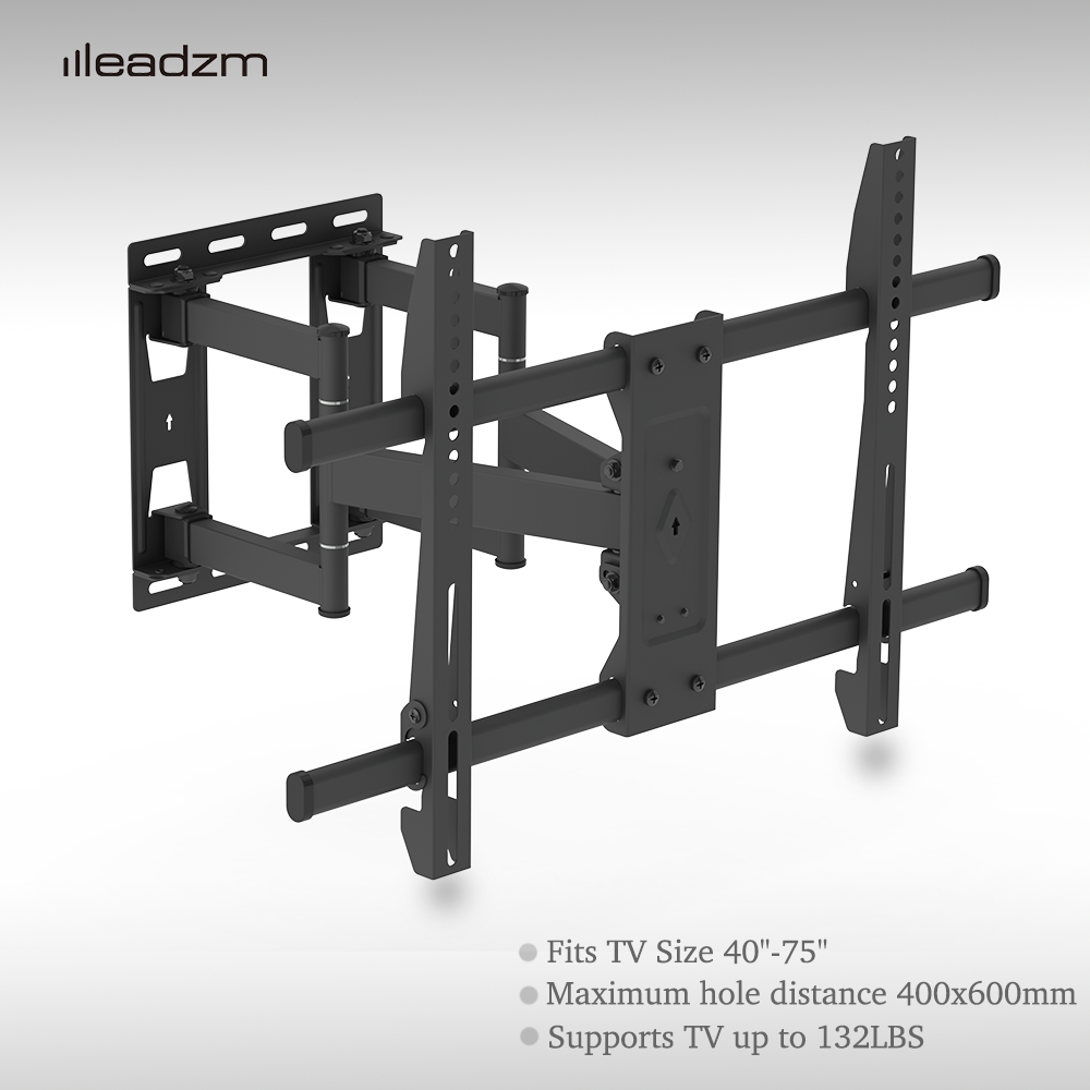 Flat Tilting TV Wall Mount 40-75 Inch with Spirit Level Easy Installation