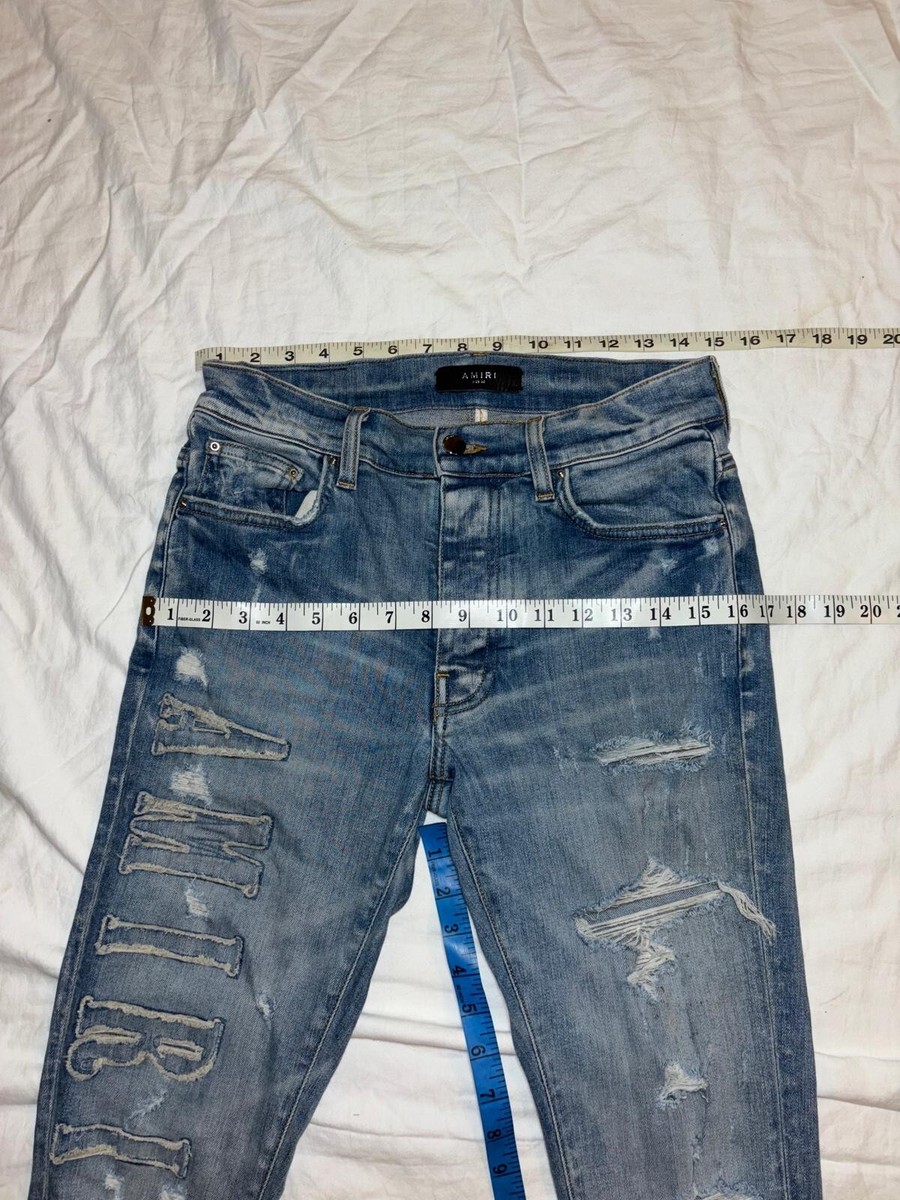 Amiri Denim Light Blue LOGO Print Jeans Size 30 | eBay Amiri Denim Light Blue LOGO Print Jeans Size 30 | eBay